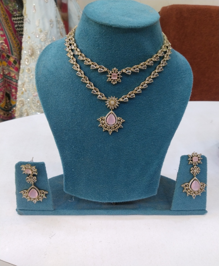 New 2 line pink golden touch set