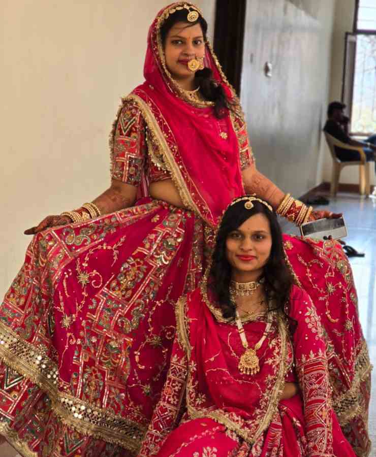 Rani new checks design Rajwadi Lahanga 24kali